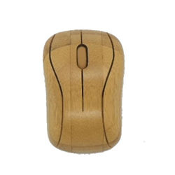 souris d'ordinateur en bois bambou