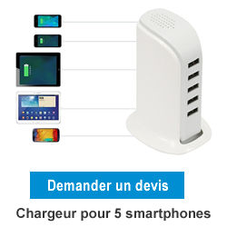 Chargeur sans fil pour smartphone  tour