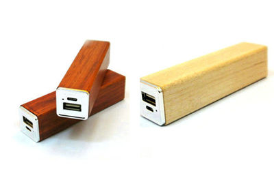 power bank bois carré