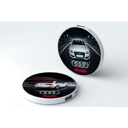 power bank rond quadrichromie