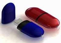 cl USB personnalisable arrondie