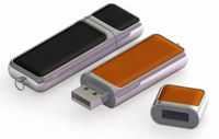 cl USB 179 mtal et cuir