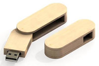 cl USB pivotante bois