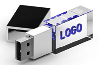 Clé usb cristal